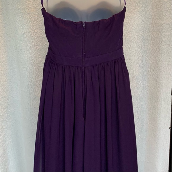 EUC Tevolio Grecian-style strapless gown, built-in bra - Picture 4 of 10